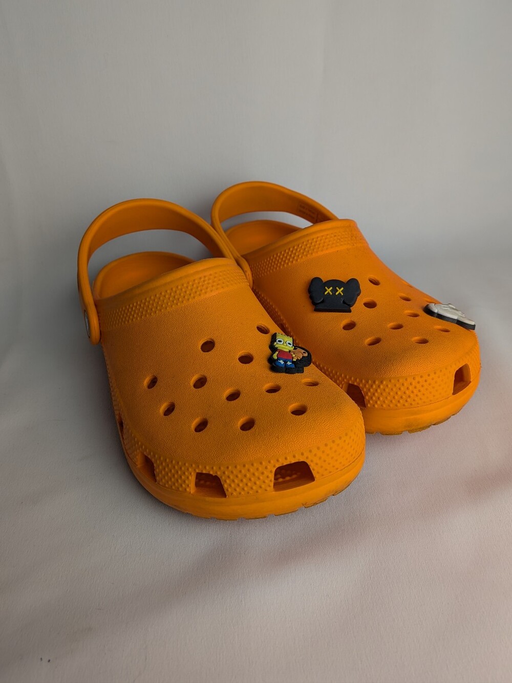 CROCS Classic Orange For Kids Size J3 Rubber Waterproof Resortwear Summer Wear !